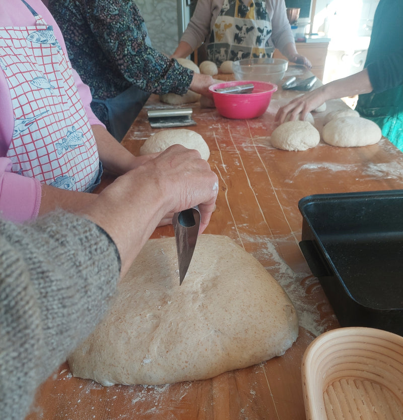 Beginners sourdough bread making