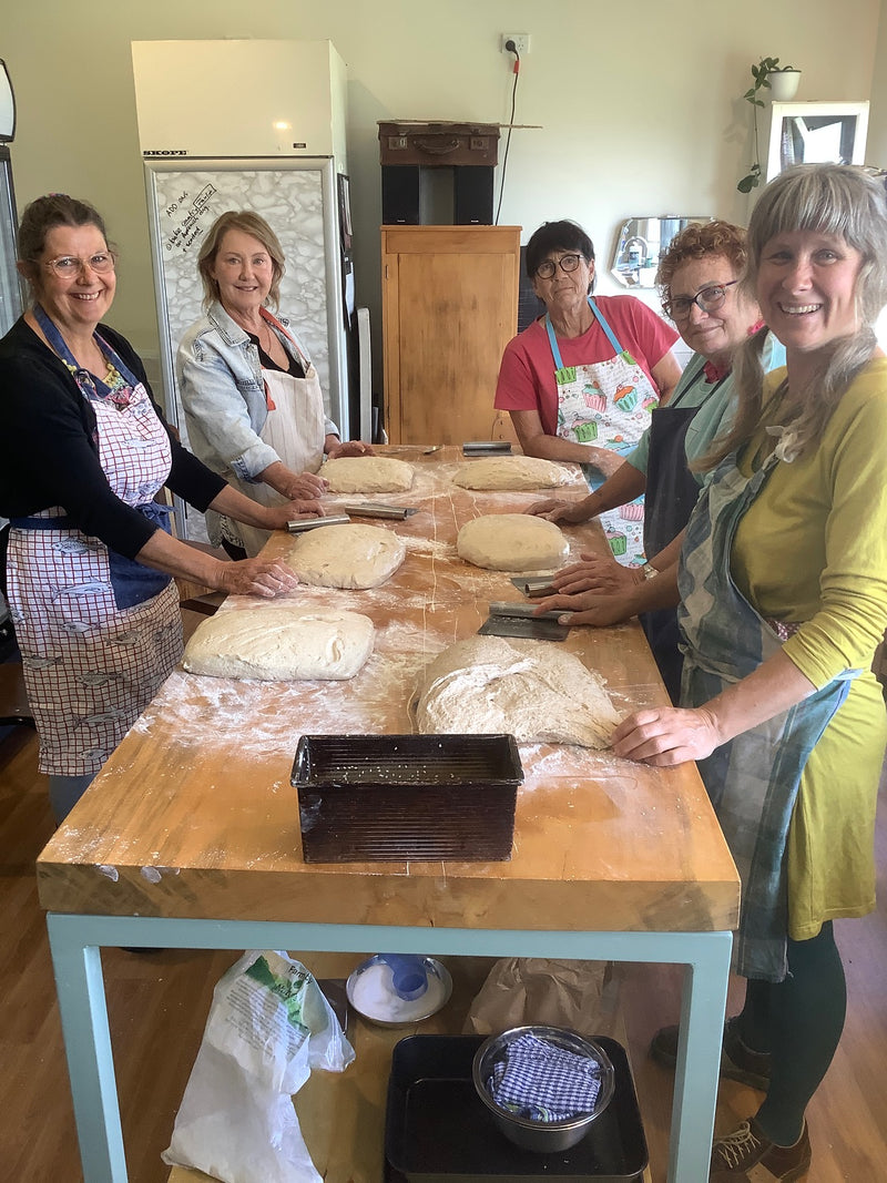 Beginners sourdough bread making