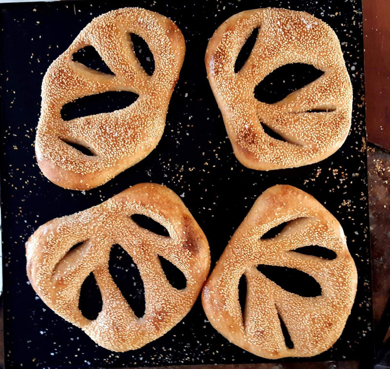 Pizza Night: Eating and making pizza and Fougasse